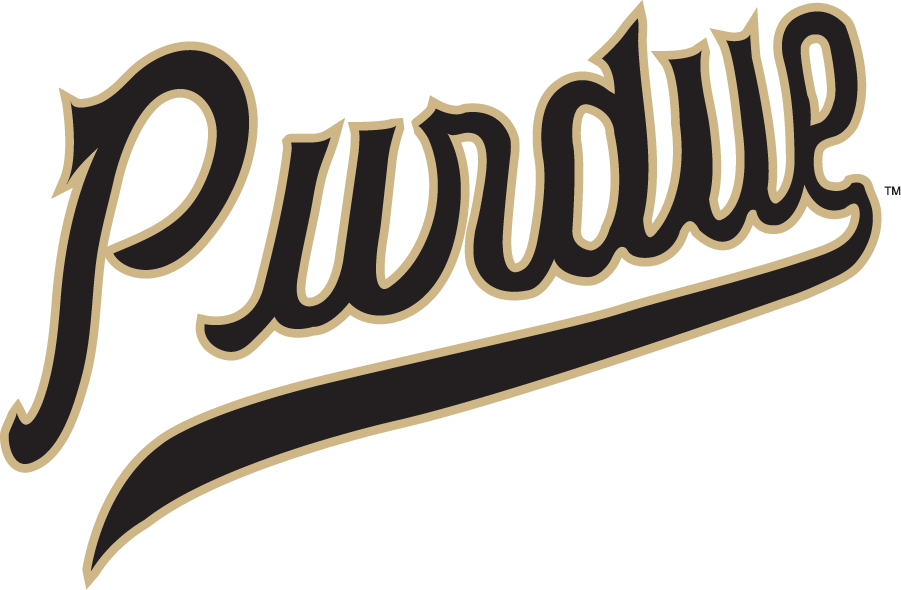 Purdue Boilermakers 1968-1977 Wordmark Logo diy DTF decal sticker